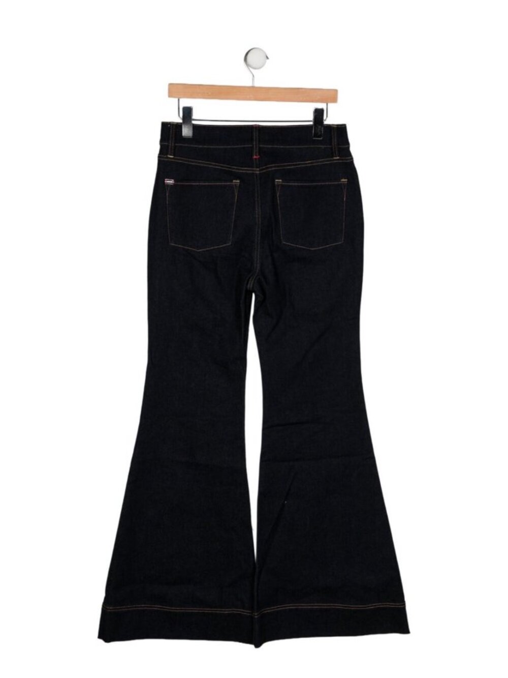 Alice + Olivia wide leg flared jeans, mid-rise, size 28 (M). - Picture 4 of 6